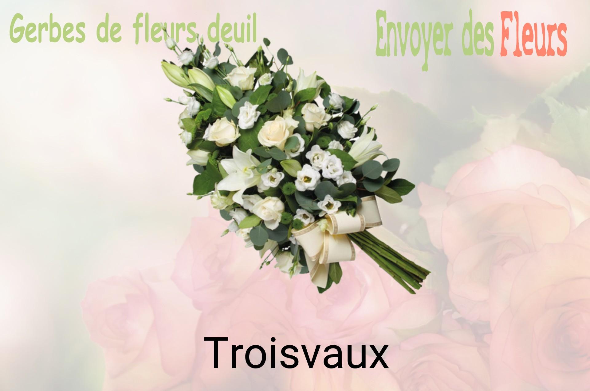 Gerbe de fleurs de deuil livrée à Troisvaux